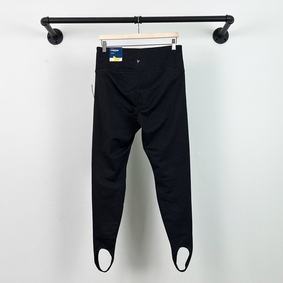 NWT Old Navy High Waisted CozeCore Heathered Stirrup Leggings Dark Grey - Picture 10 of 12